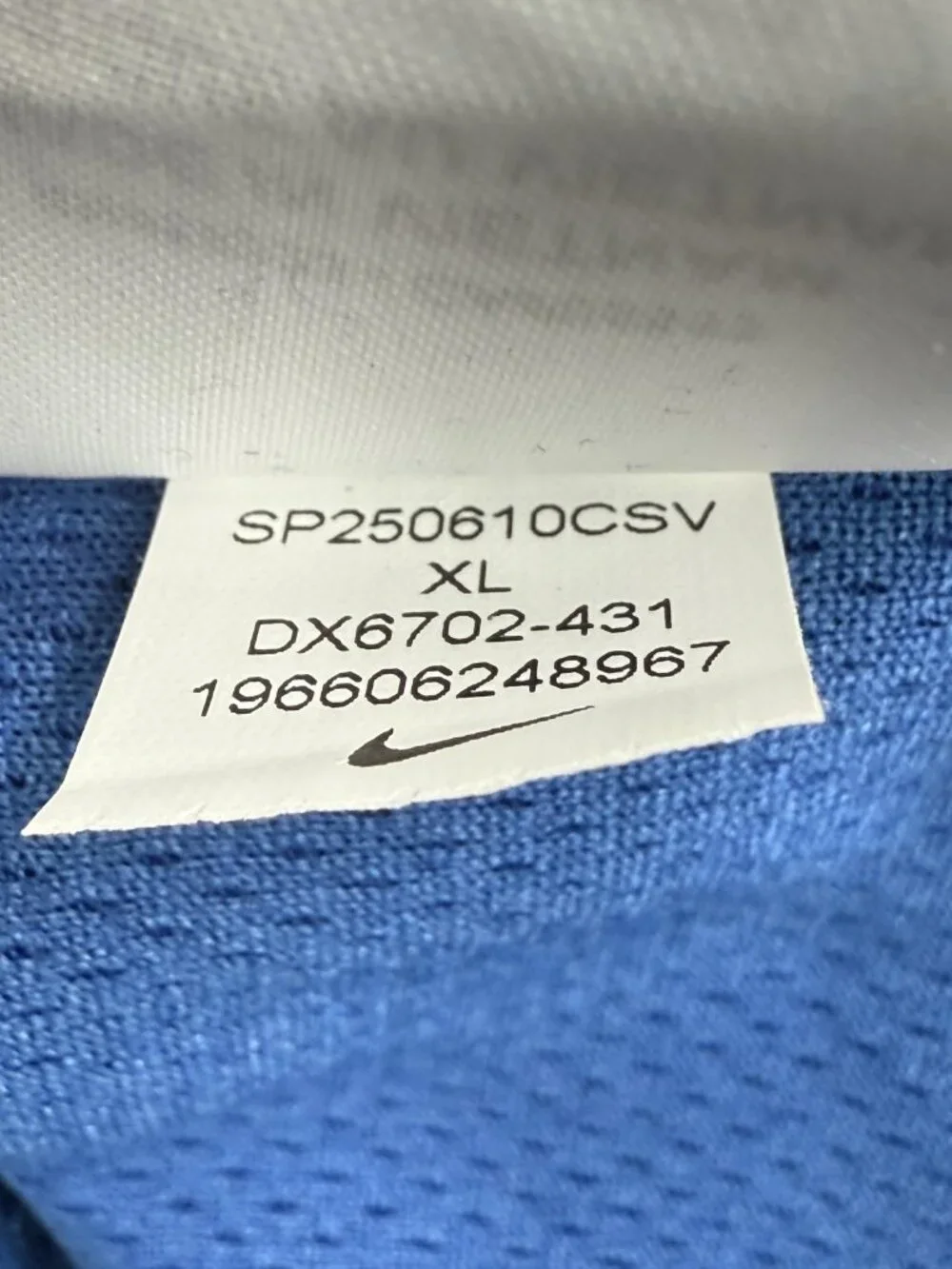 Nike Golf Pullover Mens XL Blue 1/4 Zip Mock Neck Celero Logo Top DX6702-431